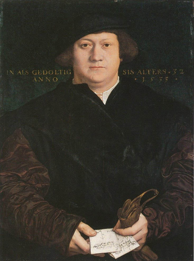 Hans Holbein the Younger Portrait of the Hanseatic merchant Cyriacus Kale. 1533 oil painting reproduction