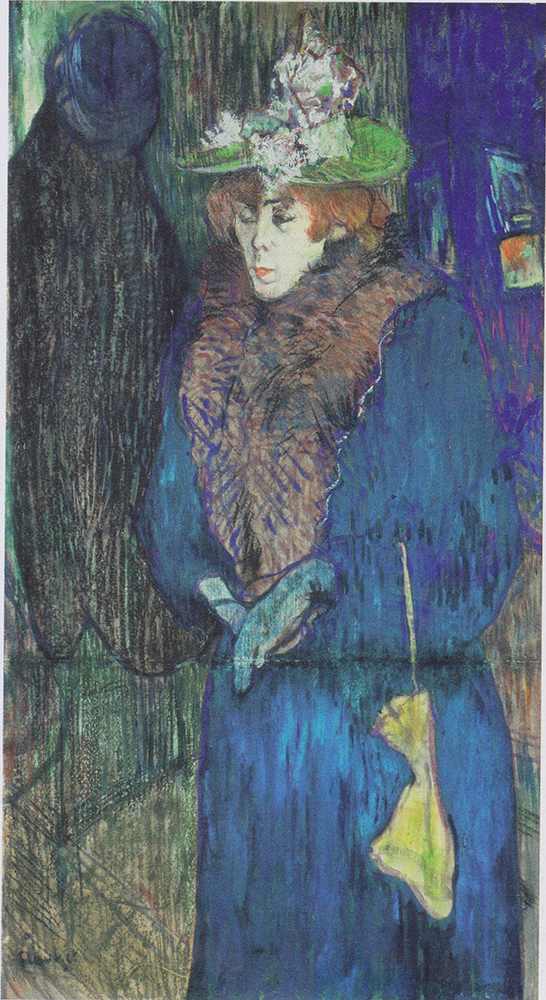 Henri Toulouse-Lautrec Jane Avril Entering the Moulin Rouge - 1892  oil painting reproduction