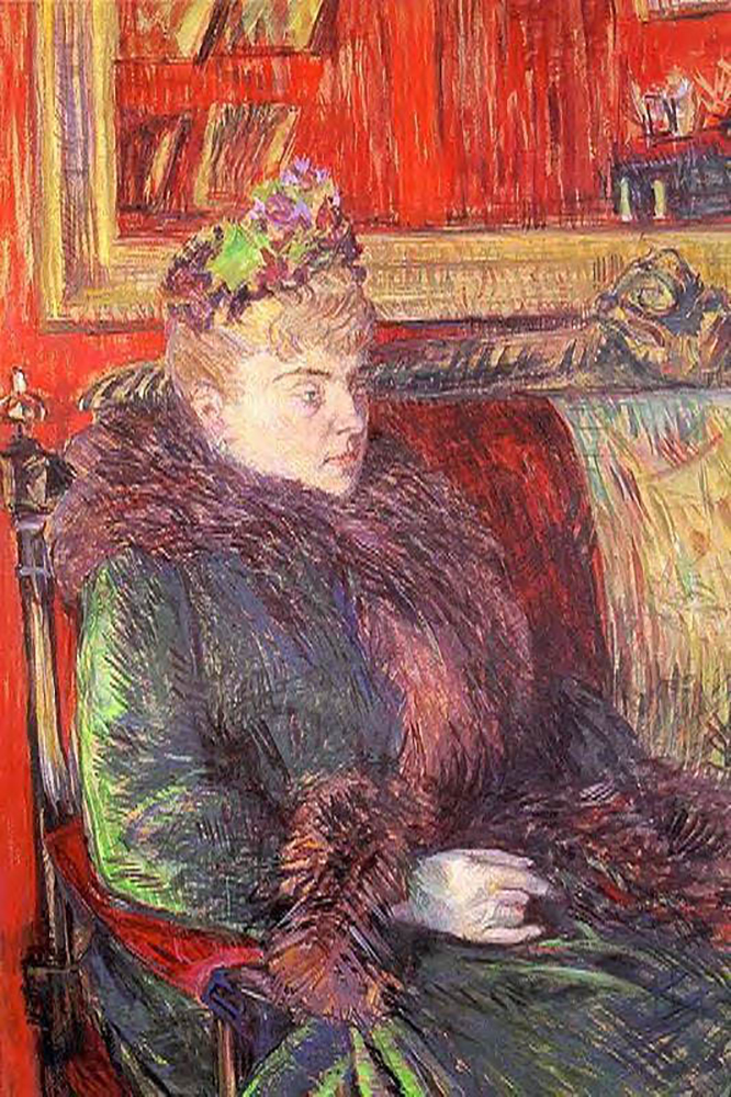 Henri Toulouse-Lautrec Portrait of Madame de Gortzikolff - 1893  oil painting reproduction