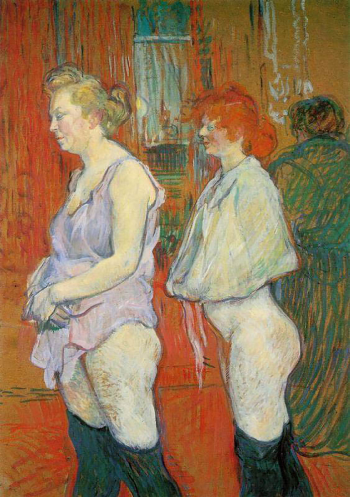 Henri Toulouse-Lautrec Rue des Moulins - The Medical Inspection - 1894  oil painting reproduction