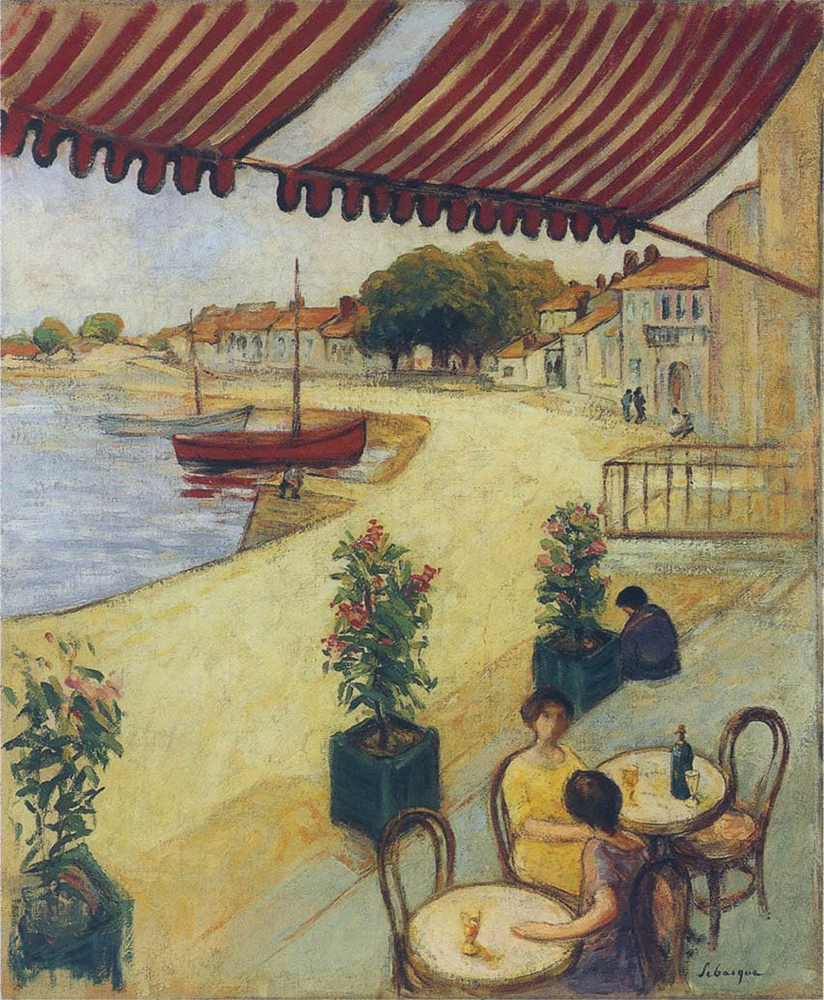 Henri Lebasque Cafe in the Port oil painting reproduction