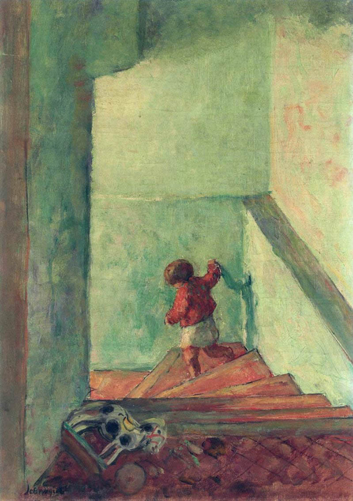 Henri Lebasque Child on the Stairs oil painting reproduction