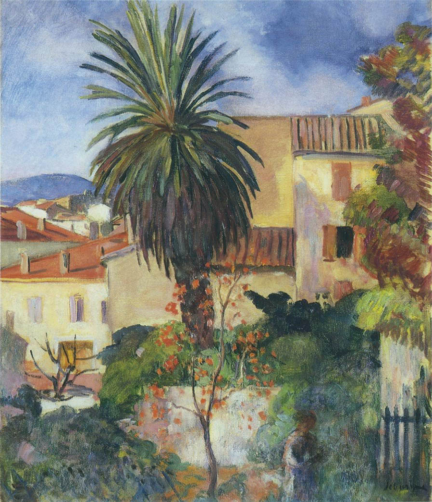 Henri Lebasque Garden at St Tropez, 1907 oil painting reproduction