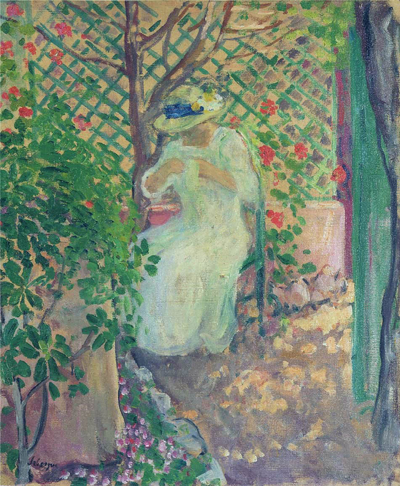 Henri Lebasque Marthe Lebasque in the Garden oil painting reproduction