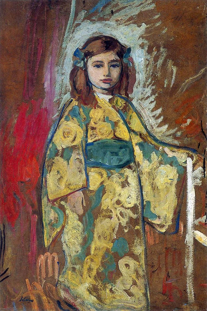 Henri Lebasque Nono in a Japanese Robe, 1912 oil painting reproduction