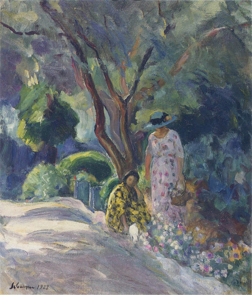 Henri Lebasque Picking Flowers oil painting reproduction