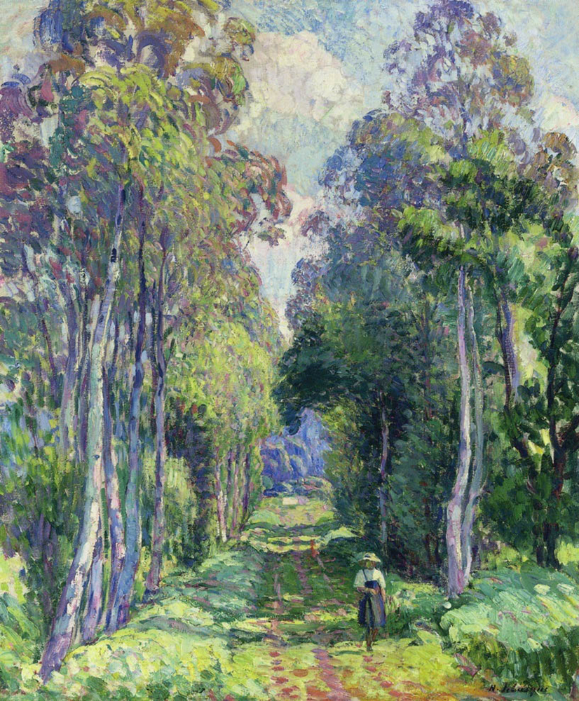 Henri Lebasque Pierrefonds, a Walk in the Forest, 1907 oil painting reproduction