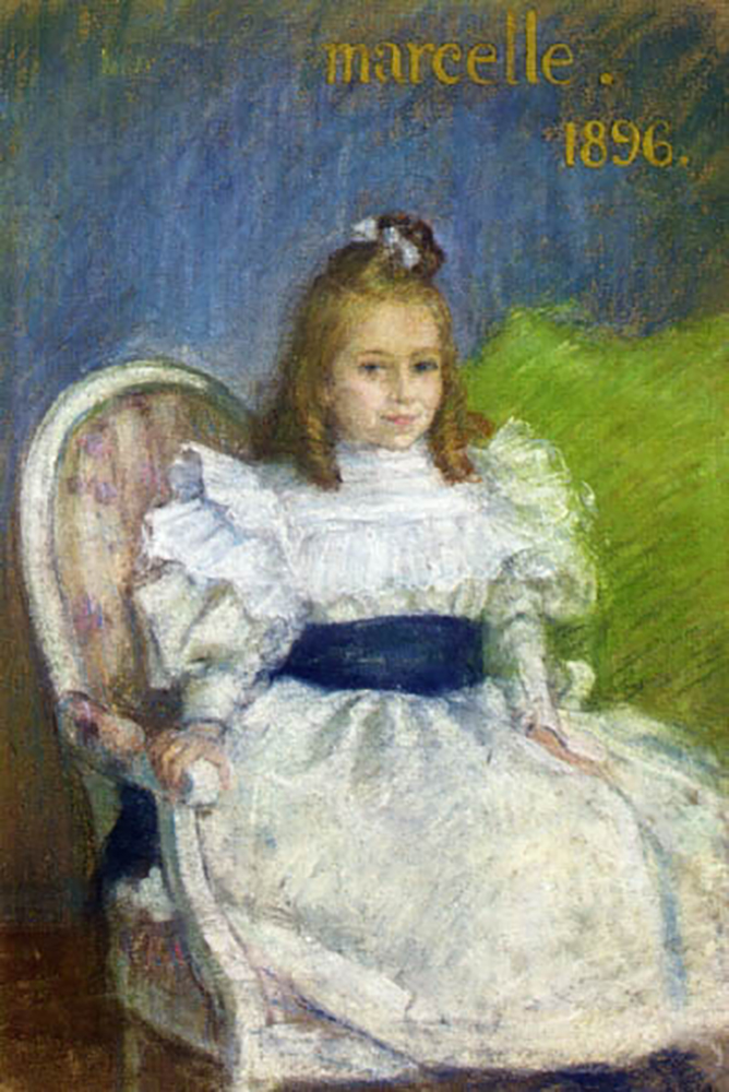 Henri Lebasque Portrait of Marcelle Mezieres, Nine Years Old, 1896 oil painting reproduction