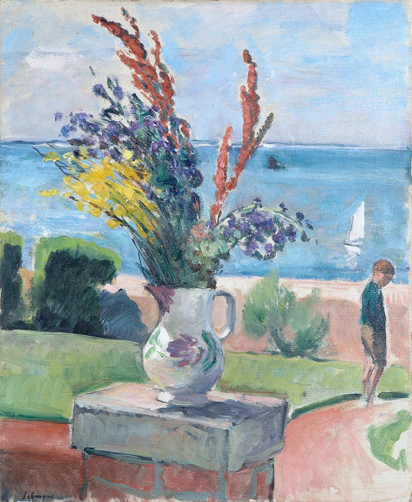 Henri Lebasque Terrace by the Sea, 1922 oil painting reproduction