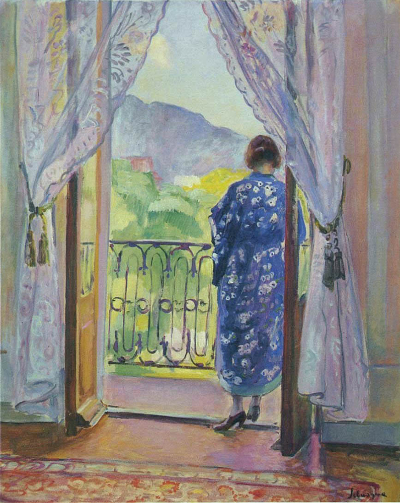 Henri Lebasque The Blue Robe oil painting reproduction