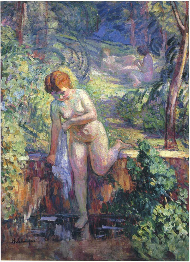 Henri Lebasque Young Girl in a Garden at St. Tropez, 1903 oil painting reproduction