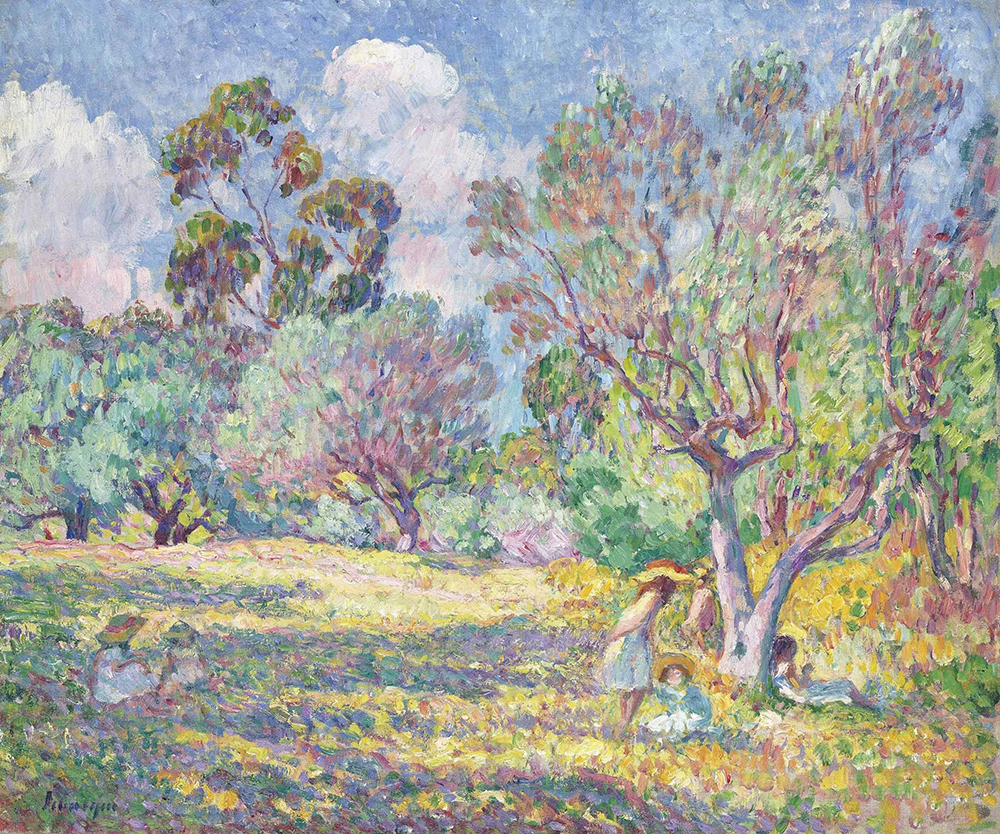 Henri Lebasque Children on the Glade, 1906-07 oil painting reproduction