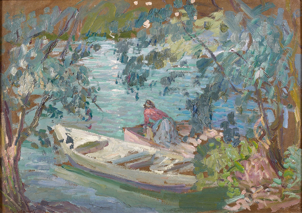 Henri Lebasque Laundering on the Bank of the Marne, 1906-07 oil painting reproduction