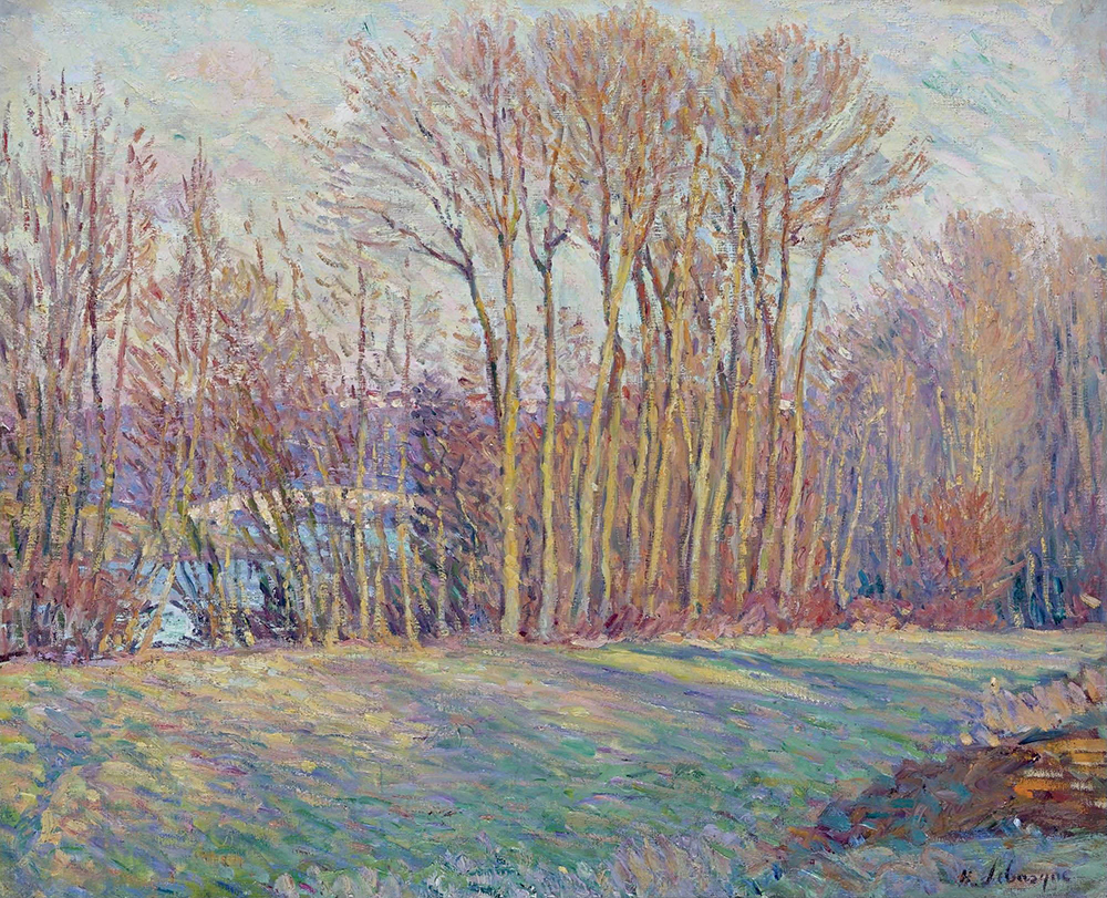 Henri Lebasque Poplars in Autumn near Chalifert, 1800 oil painting reproduction