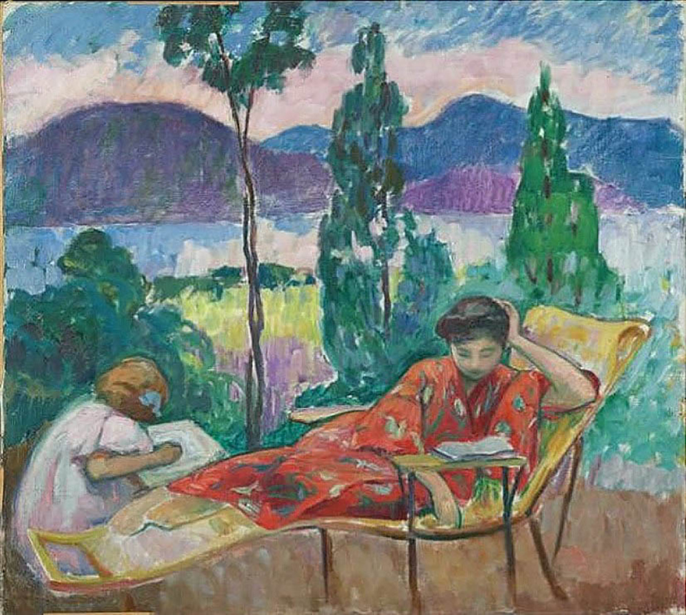 Henri Lebasque Terrace in Cannes oil painting reproduction