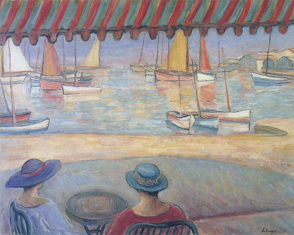 Henri Lebasque The Cafe on the Terrace at Isle of Yeu oil painting reproduction