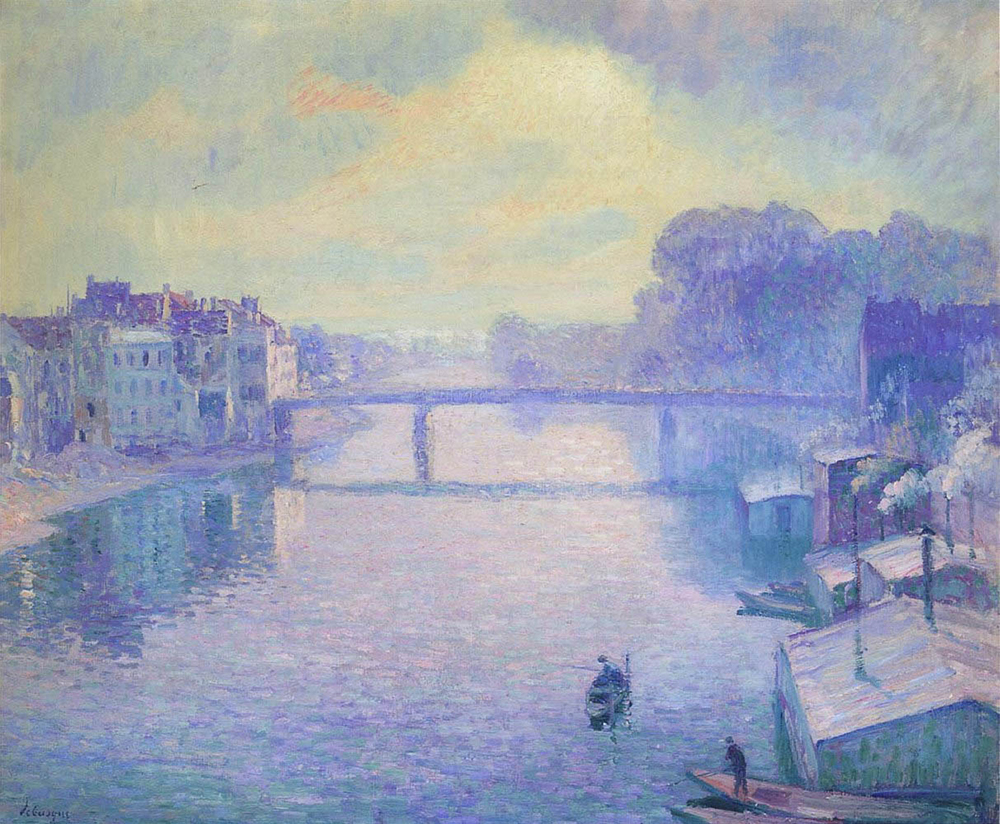 Henri Lebasque The Marne at Lagny - Fog effect, 1906 oil painting reproduction