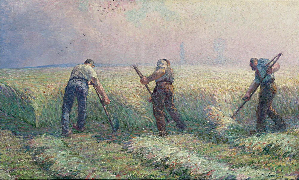 Henri Lebasque The Mowers in the Outskirts of Lagny, 1899-1800 oil painting reproduction