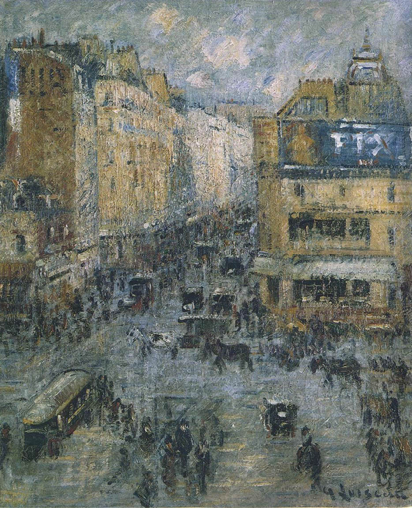 Gustave Loiseau Rue Cligancourt in Paris, 1924 oil painting reproduction