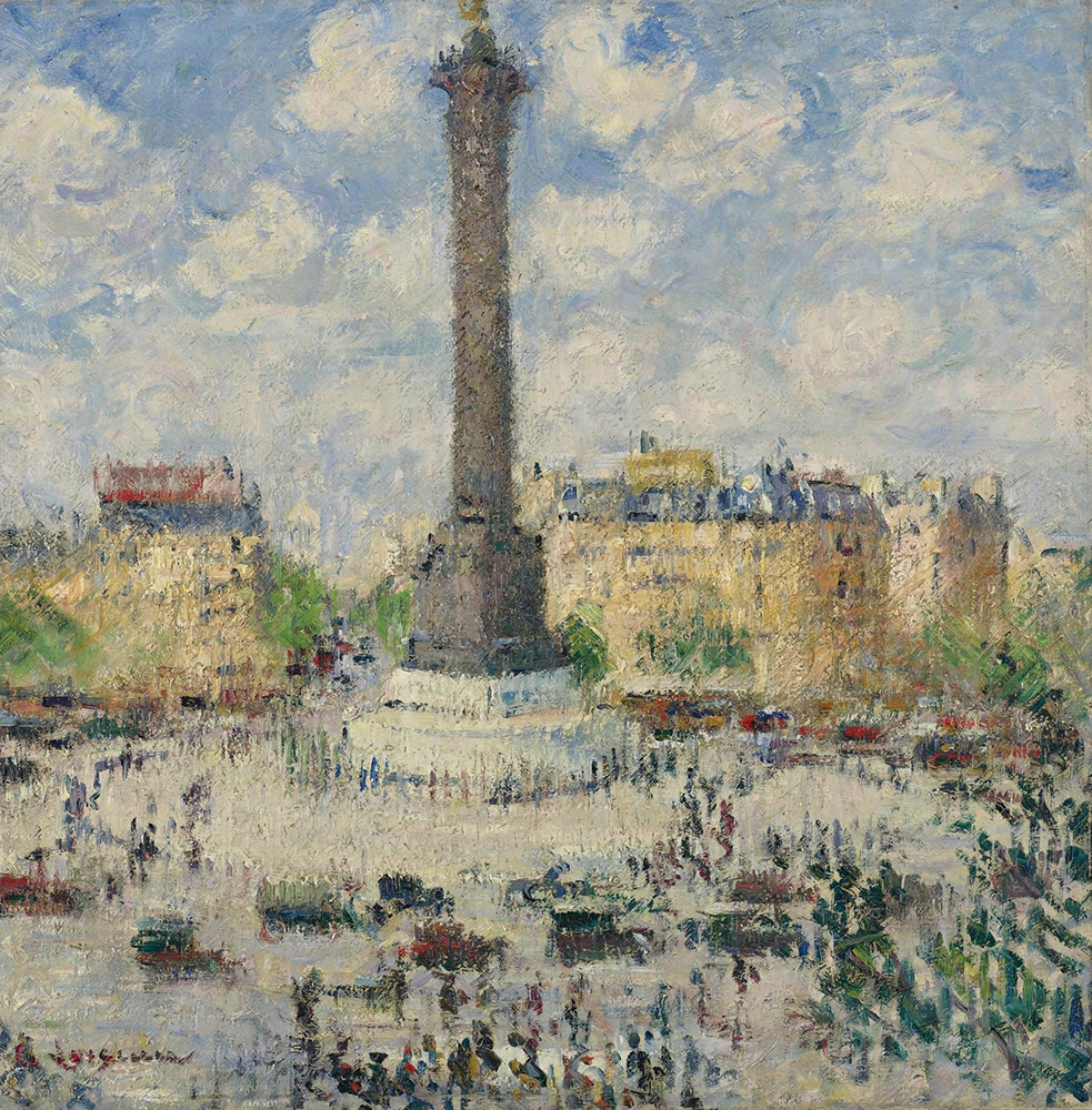 Gustave Loiseau The Square of the Bastille, 1927 oil painting reproduction