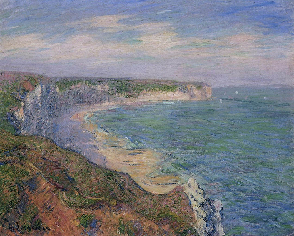 Gustave Loiseau Cliffs at Fecamp in Normandy, 1920 oil painting reproduction