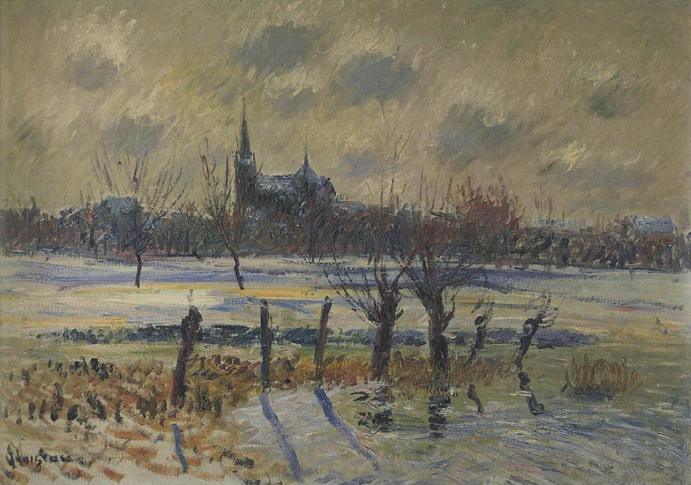 Gustave Loiseau Flood at Nantes, 1909 oil painting reproduction