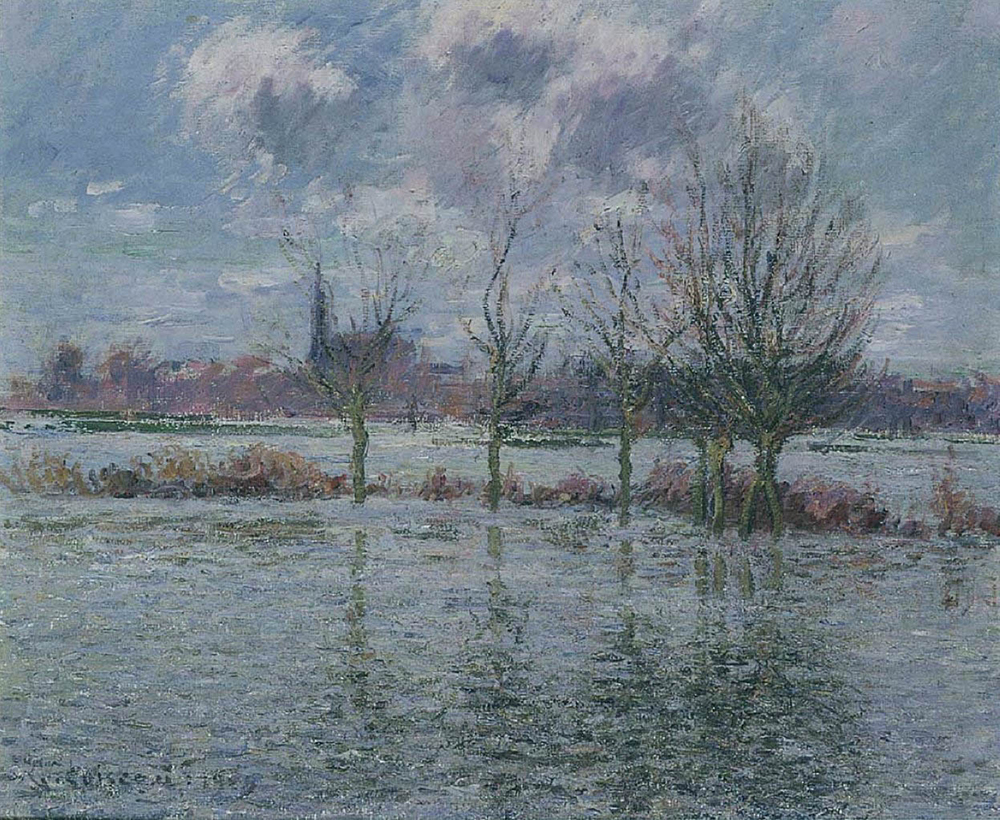 Gustave Loiseau Flood Near Nantes, 1909 oil painting reproduction