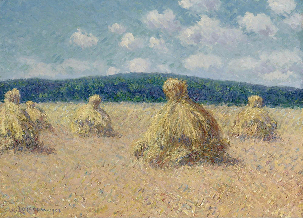 Gustave Loiseau Haystacks, 1903 oil painting reproduction