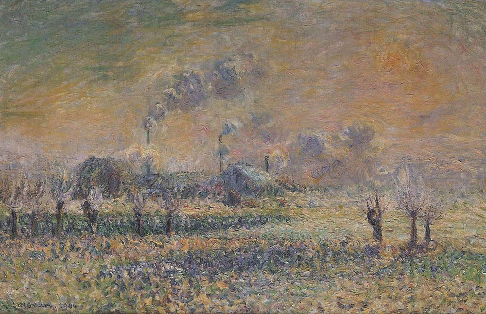 Gustave Loiseau Hoarfrost near Pontoise, 1906 oil painting reproduction