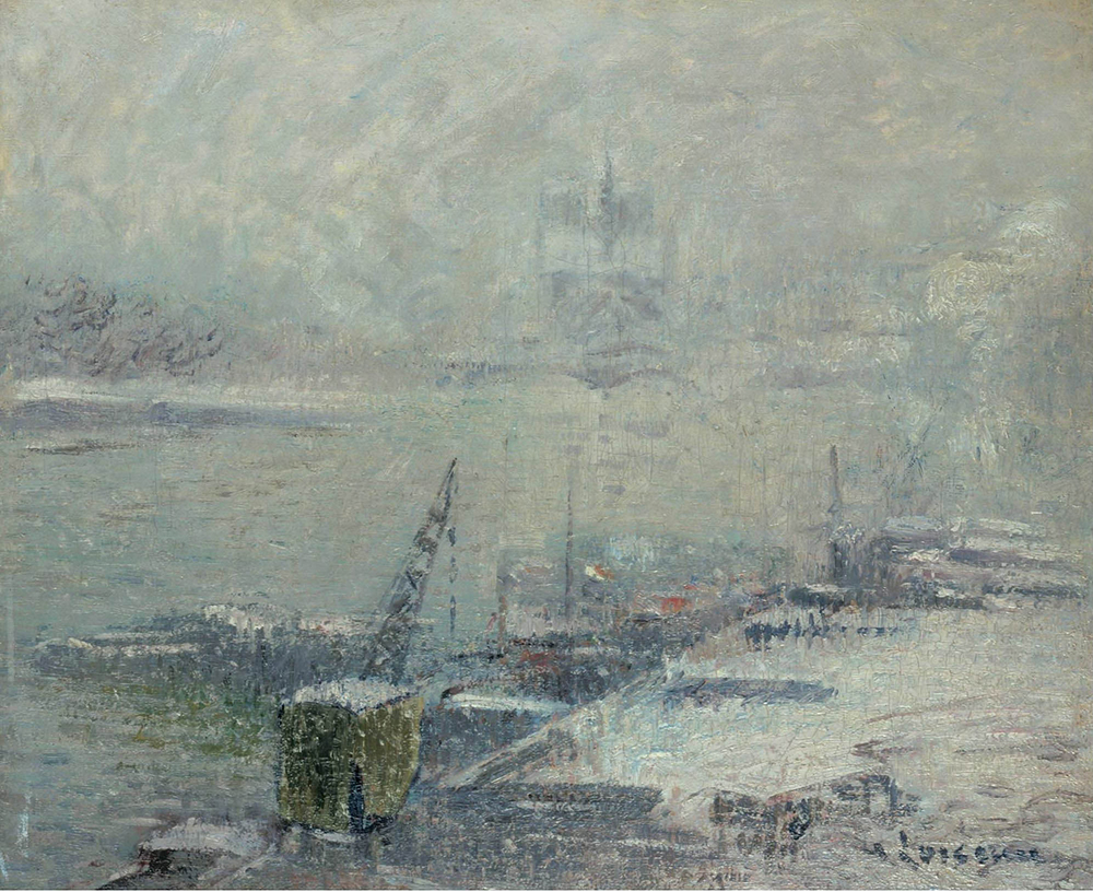 Gustave Loiseau Notre Dame de Paris, View from Quay of Henri IV, 1920 oil painting reproduction