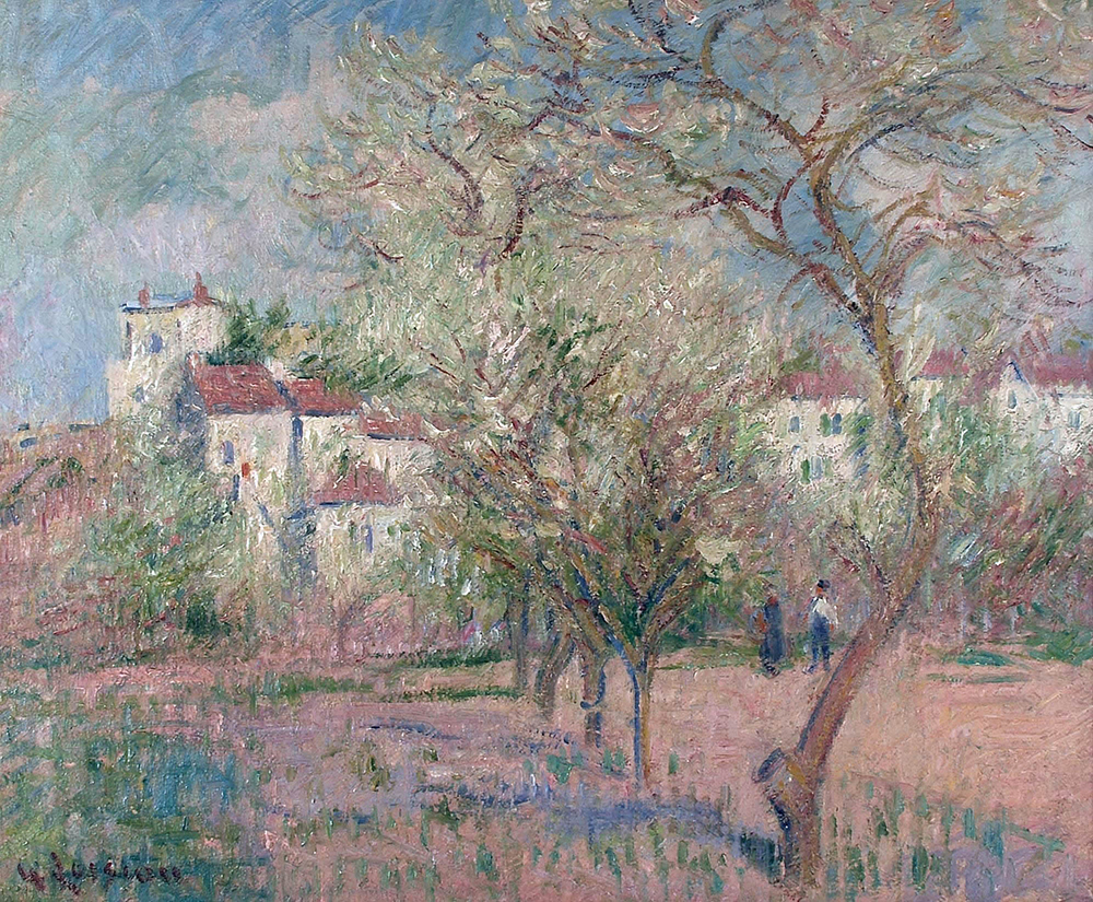 Gustave Loiseau Plum Trees Blooming, 1920 oil painting reproduction