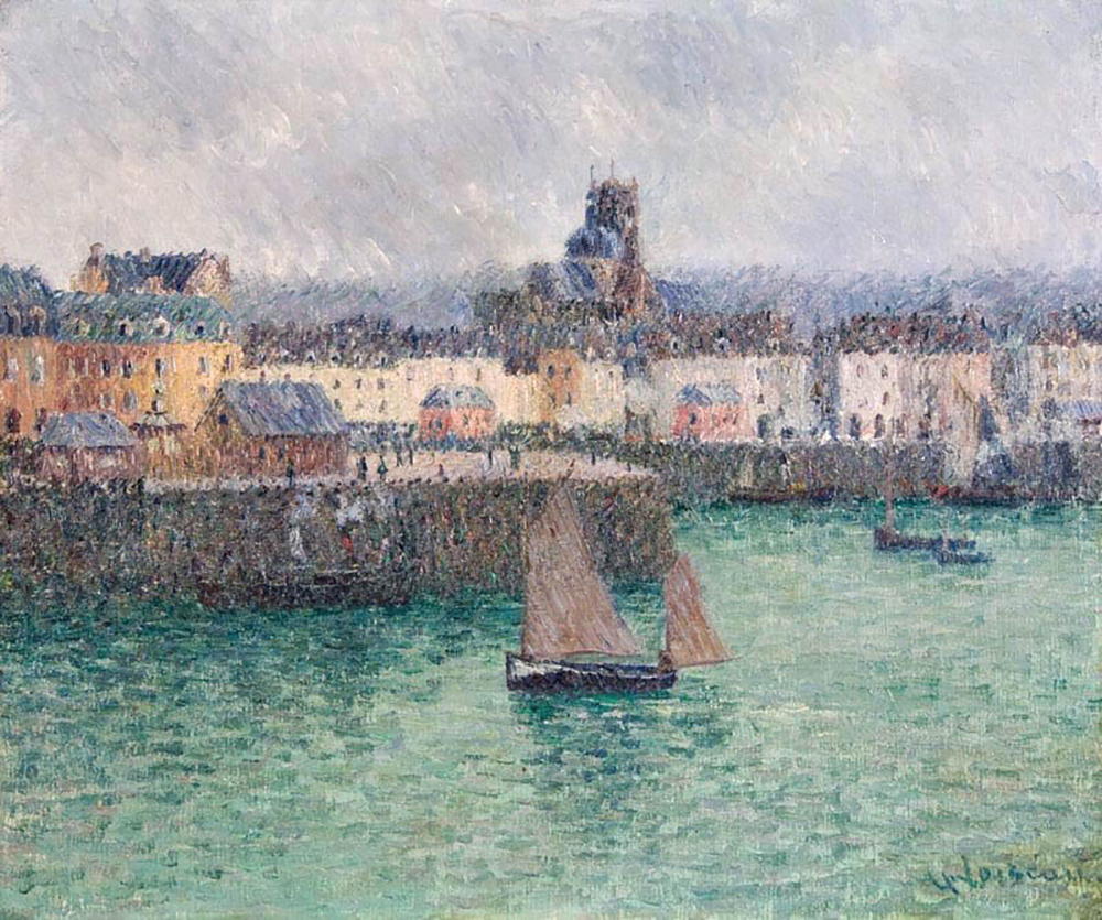 Gustave Loiseau Port of Dieppe 02 oil painting reproduction