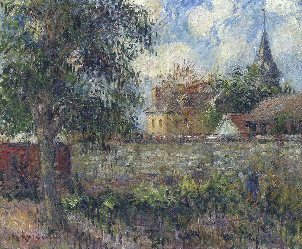 Gustave Loiseau The Farm in Normandy oil painting reproduction