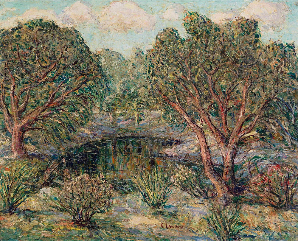 Ernest Lawson Mirror Pool, Florida oil painting reproduction