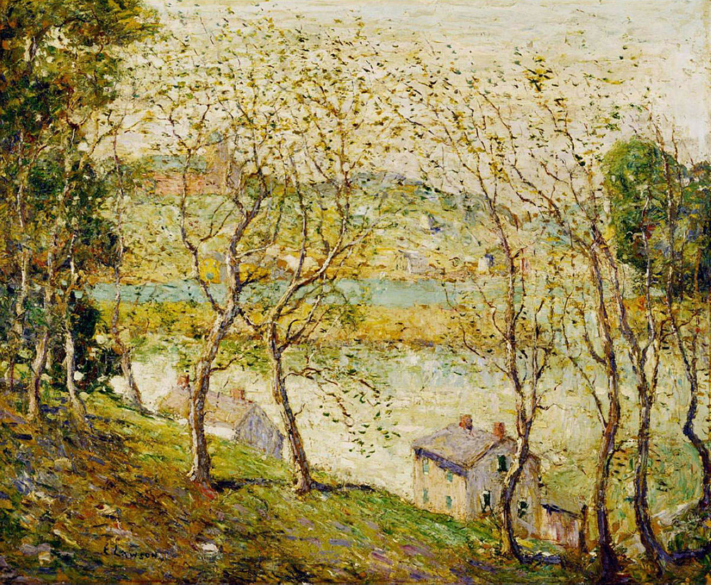 Ernest Lawson Springtime, Harlem River oil painting reproduction