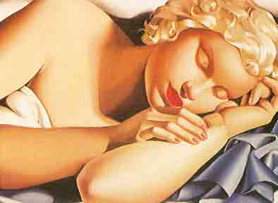 Tamara de Lempicka Sleeping Woman oil painting reproduction