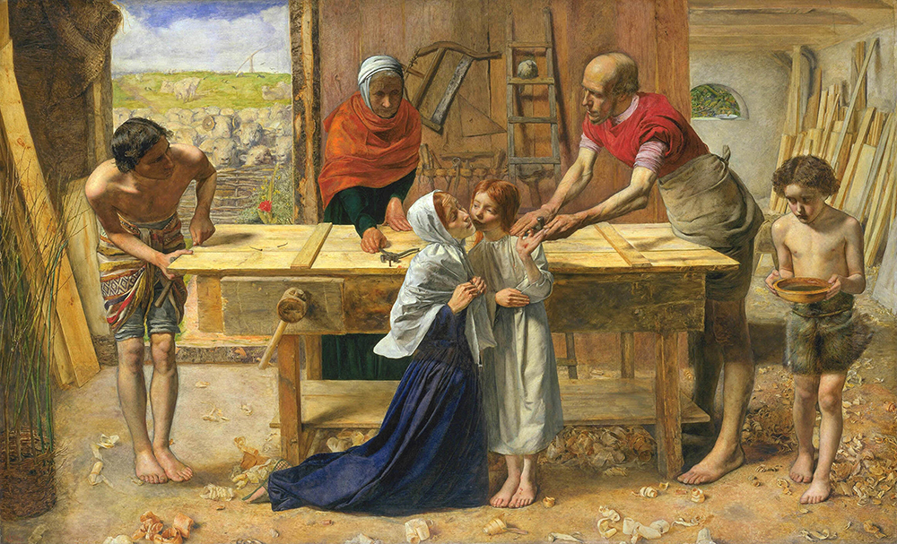 John Everett Millais Christ in the House of His Parents (`The Carpenter's Shop'), 1849 oil painting reproduction