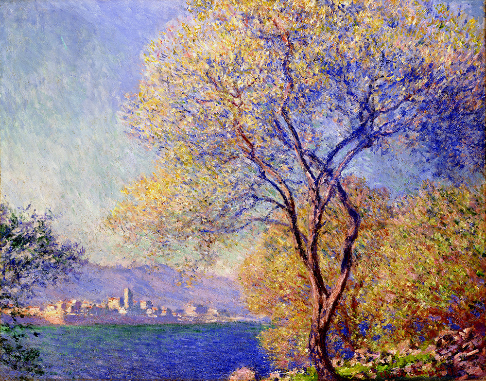 Claude Monet Antibes Seen from the Salis Gardens 01, 1888 oil painting reproduction