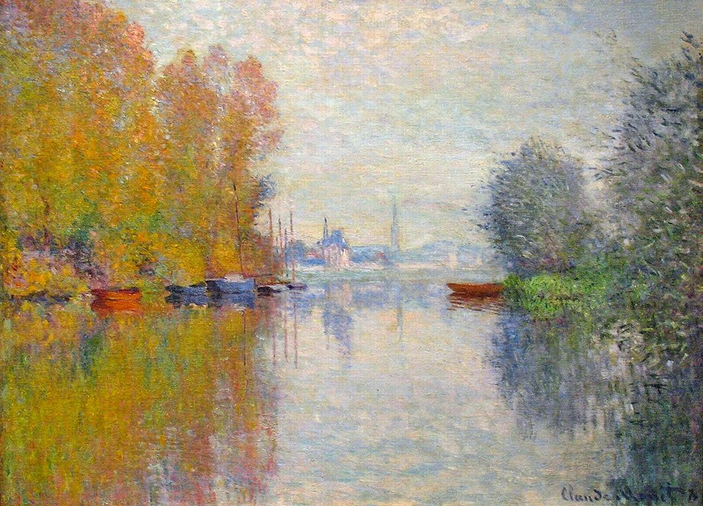 Claude Monet Autumn on the Seine at Argenteuil, 1873 oil painting reproduction