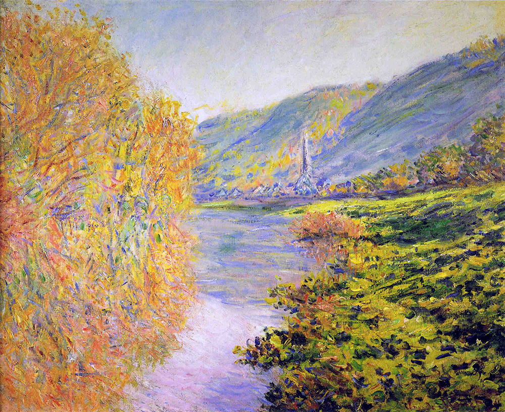 Claude Monet Banks of the Seine at Jeufosse, Autumn, 1884 oil painting reproduction