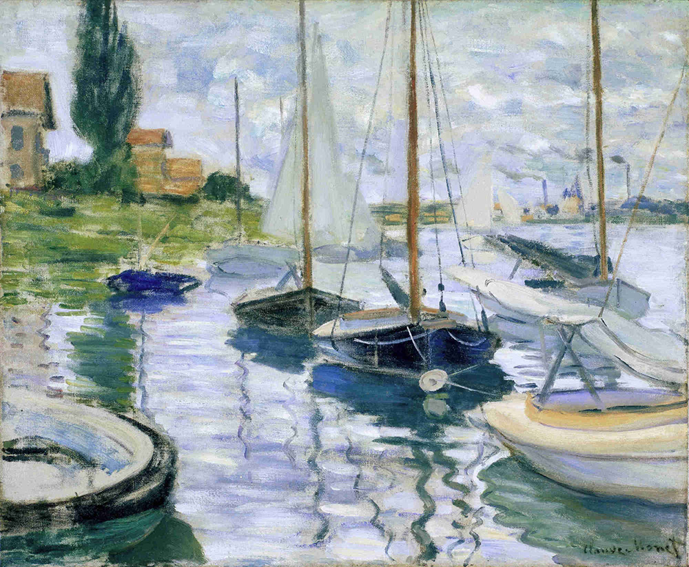 Claude Monet Barques au repos, au Petit-Gennevilliers, 1872 oil painting reproduction