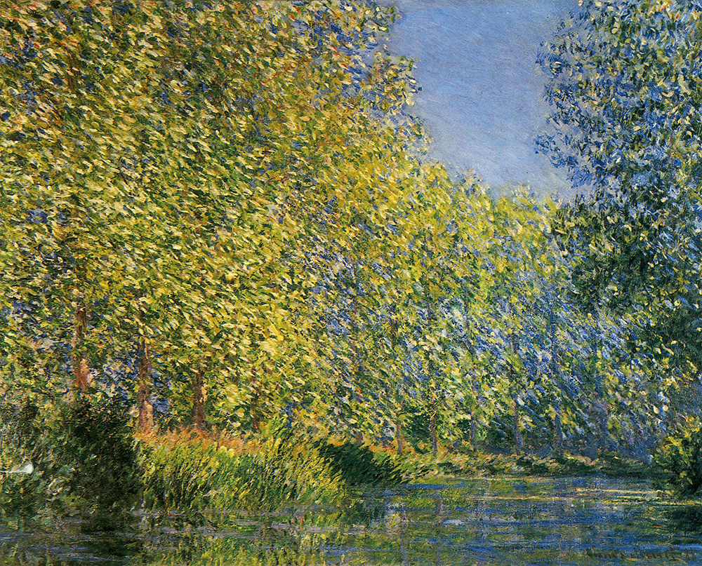 Claude Monet Bend in the River Epte, 1888 oil painting reproduction