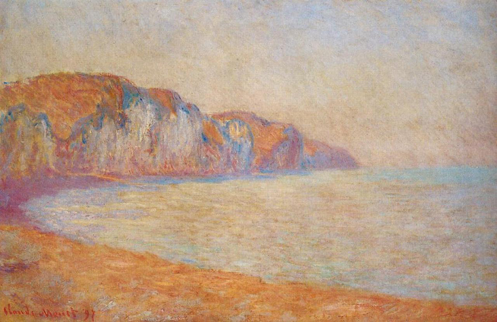 Claude Monet Cliff at Pourville in the Morning, 1897 oil painting reproduction