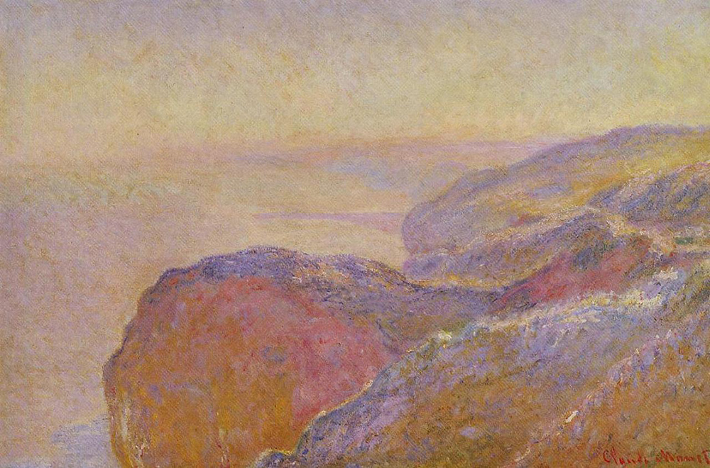 Claude Monet Cliff near Dieppe 2, 1896 oil painting reproduction