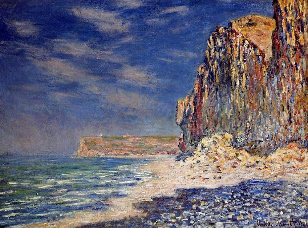 Claude Monet Cliff near Fecamp, 1881 oil painting reproduction