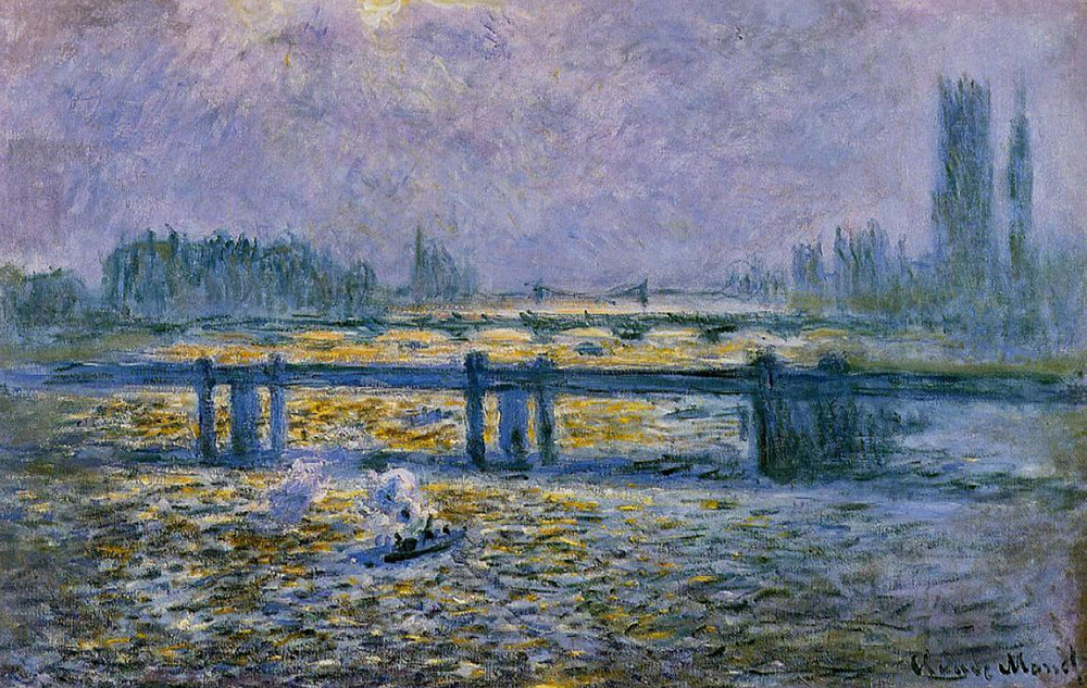 Claude Monet Charing Cross Bridge, Reflections on the Thames, 1899-01 oil painting reproduction