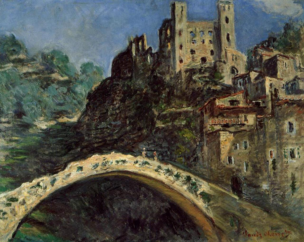 Claude Monet Dolceacqua, Castle, 1884 oil painting reproduction