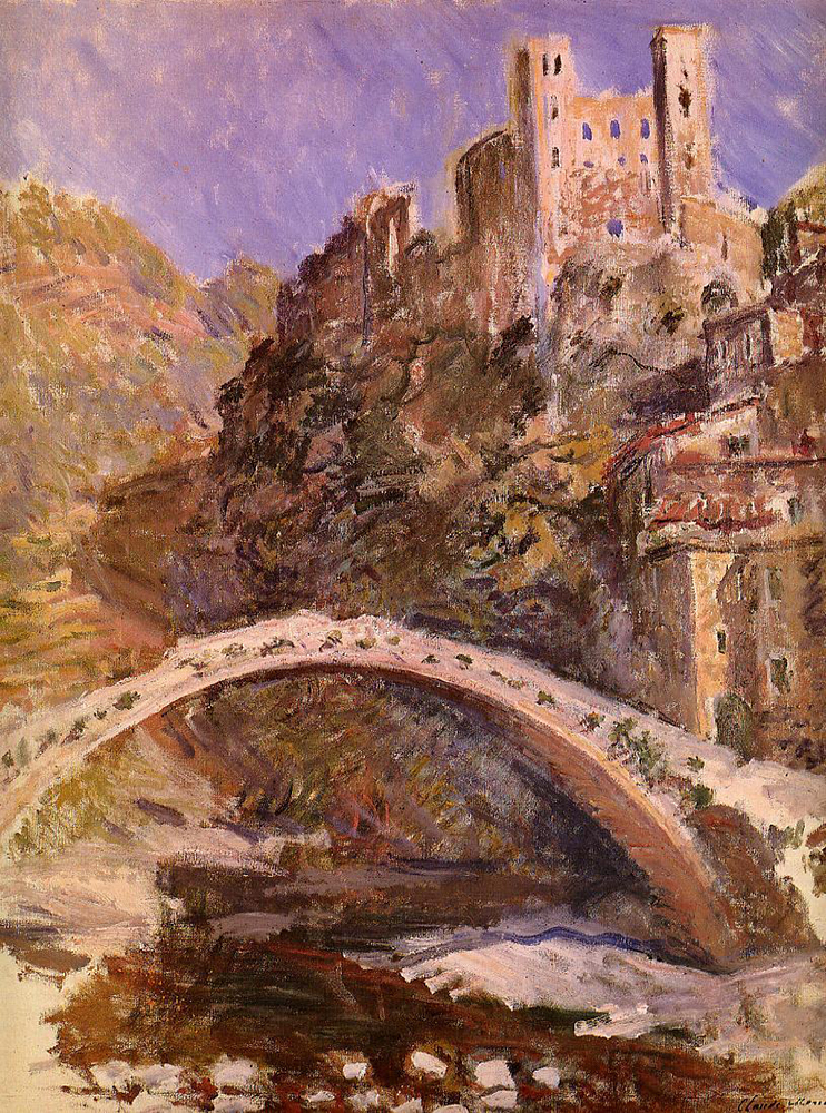 Claude Monet Dolceacqua, Castle, 1884 oil painting reproduction