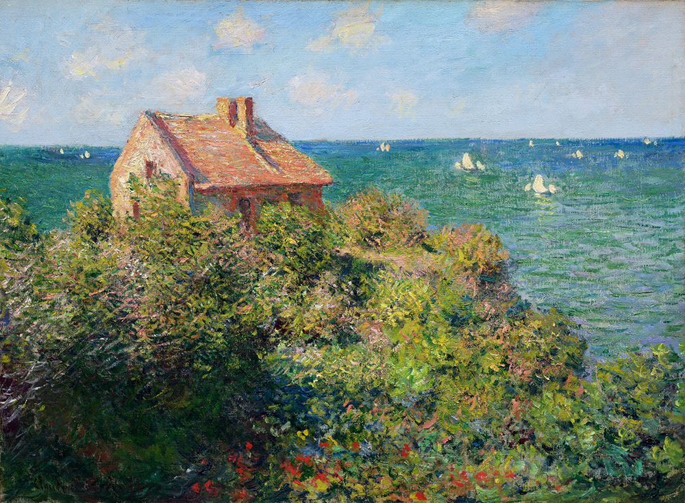 Claude Monet Fisherman's Cottage at Varengeville, 1882 oil painting reproduction