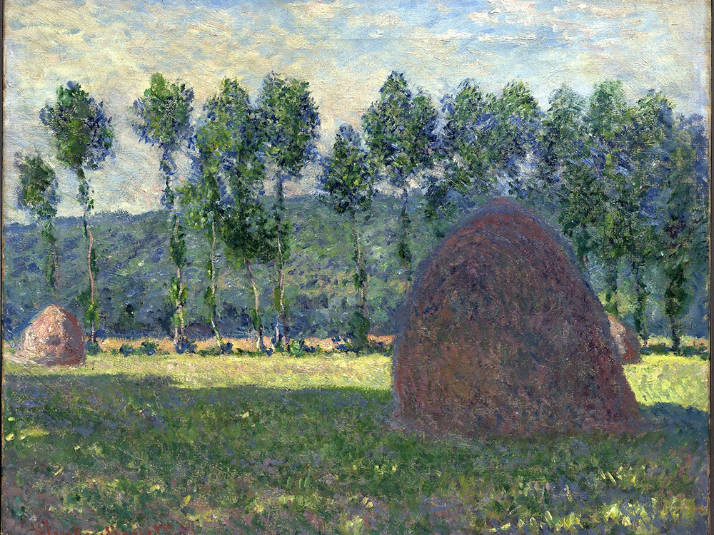 Claude Monet Haystack at Giverny, 1885 oil painting reproduction